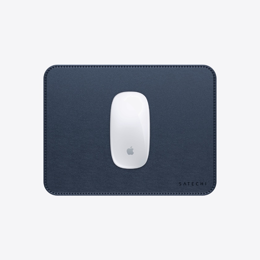 Satechi Vegan-Leather Premium Mouse Pad - Blue
