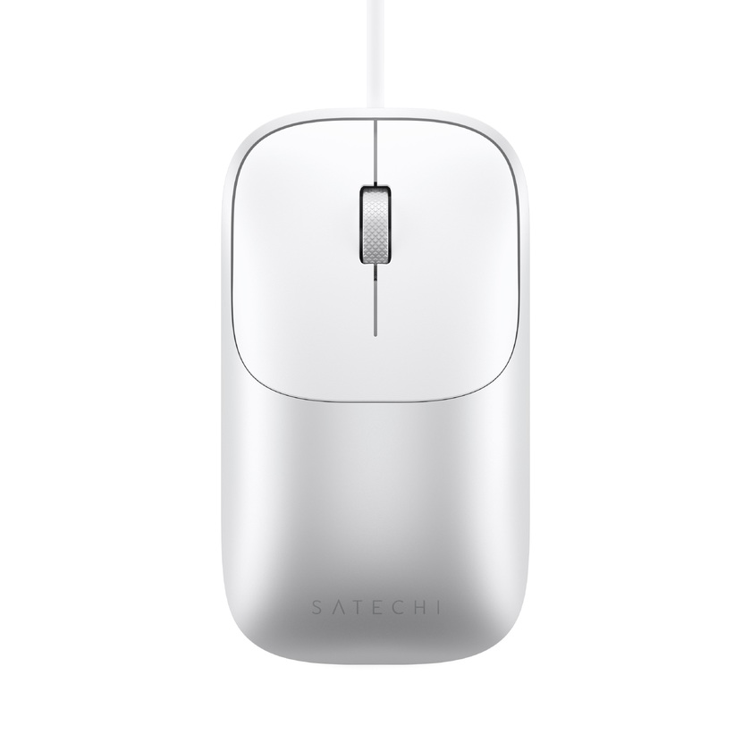 Satechi Slim LX Wired Mouse - Silver