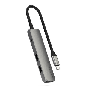 Satechi 4-in-1 USB-C Slim Multiport Adapter 4K - Space Grey