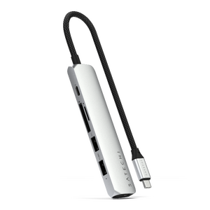 Satechi 6-in-1 USB-C Slim Multiport Adapter - Silver
