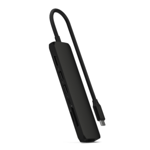 Satechi 7-in-1 USB-C Slim Multiport Adapter with Ethernet - Black