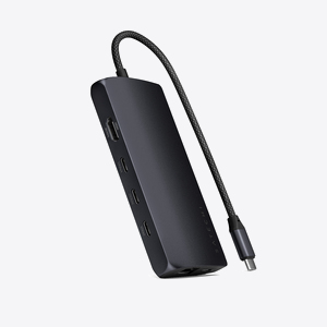 Satechi USB-C MultiPort Adapter 8K with Ethernet V3 - Midnight