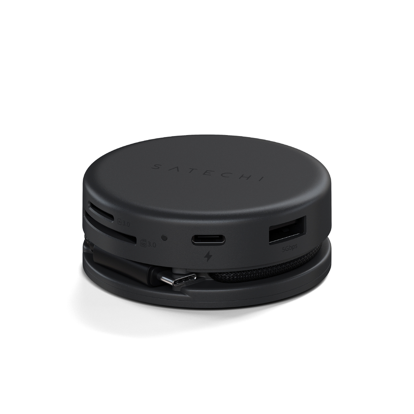 Satechi OntheGo 7-in-1 Multiport Adapter - Space Black