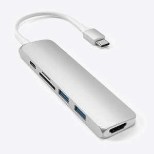 Satechi Type-C Slim Multiport Adapter V2 Silver