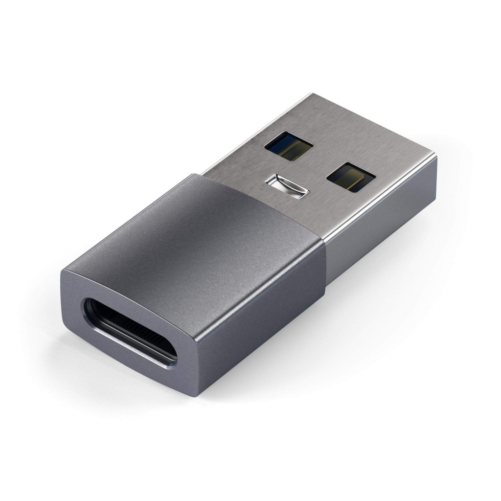 Satechi Aluminum Type-A to Type-C Adapter Space Gray