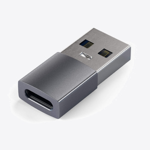 Satechi Aluminum Type-A to Type-C Adapter Space Gray