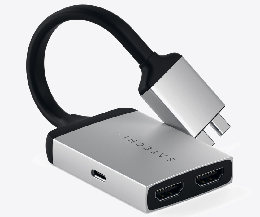 Satechi Type-C Dual HDMI Adapter Silver