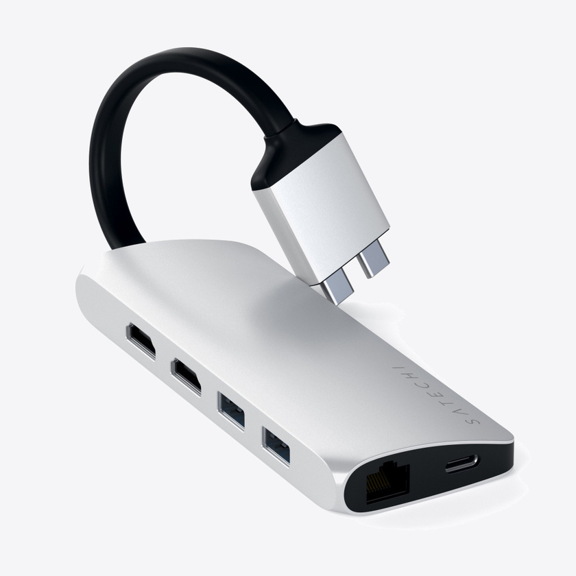 Satechi Type-C Dual Multimedia Adapter Silver