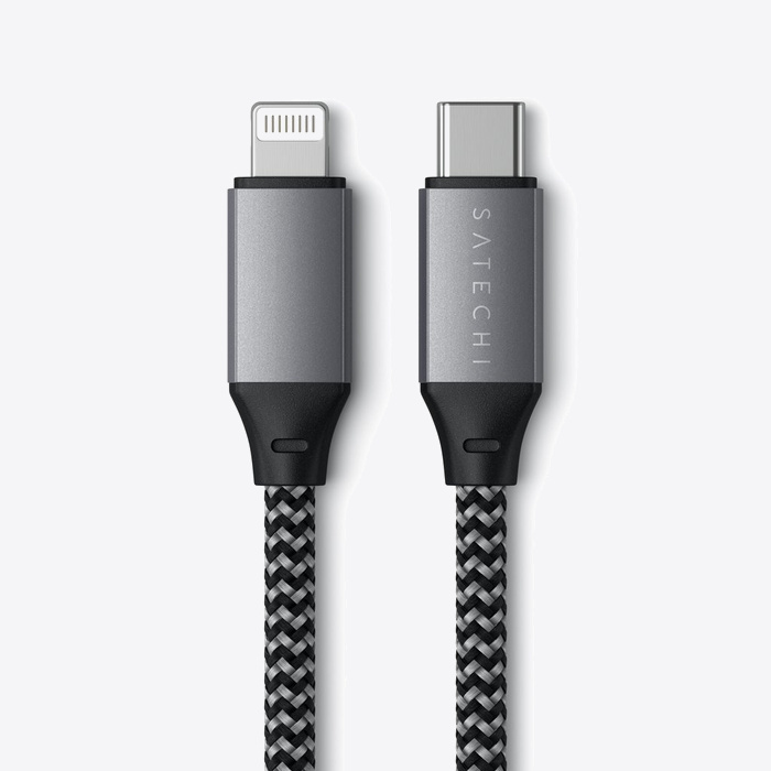 Satechi USB-C to Lightning Short Cable 25cm - Space Grey