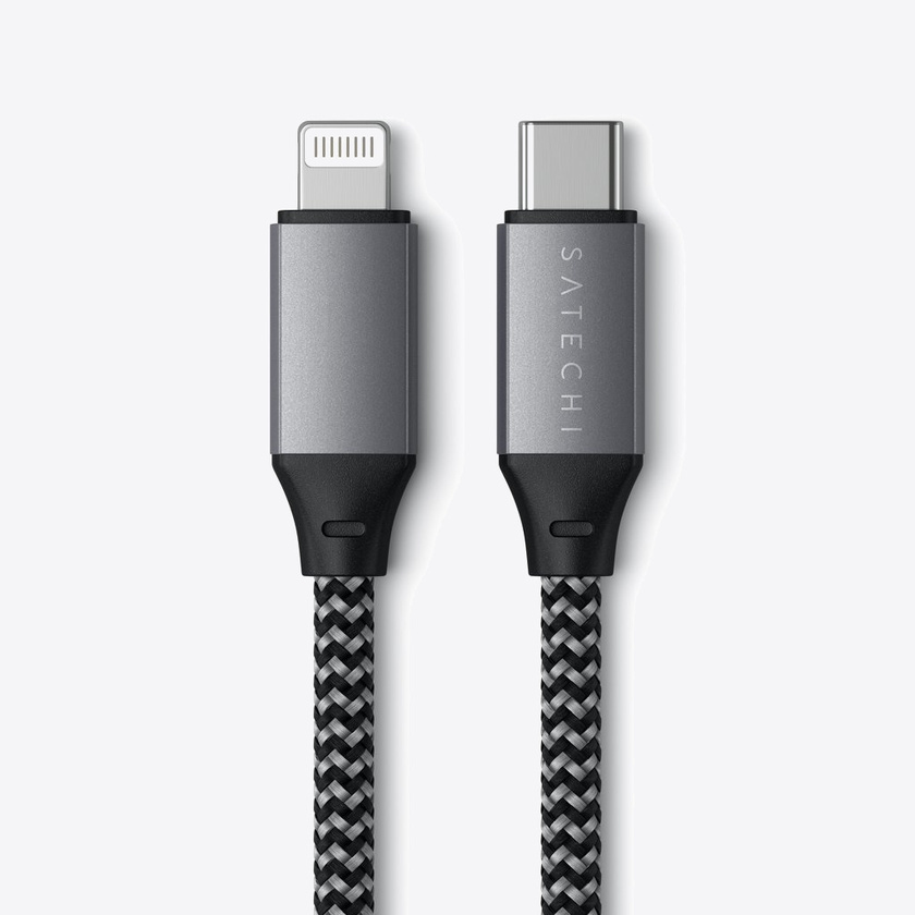 Satechi USB-C to Lightning Short Cable 25cm - Space Grey