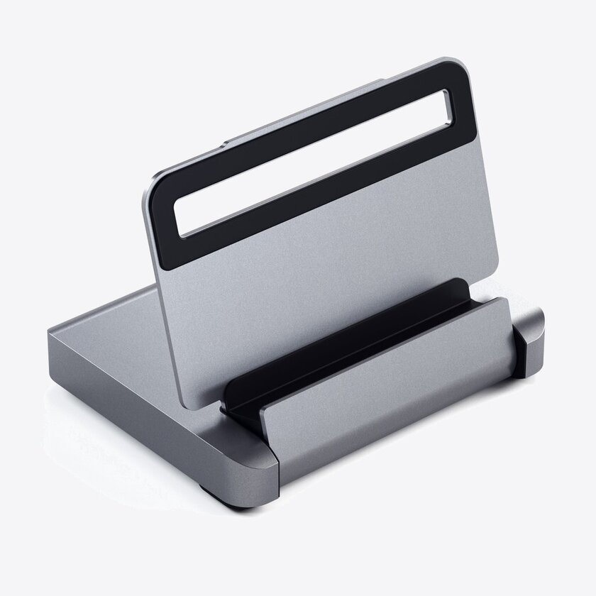 Satechi Aluminium Stand & Hub for iPad Pro (USB-C PD up to 60W,4K HDMI(60Hz),USB-A,SDcard, audio 3.5mm ) - Space Grey