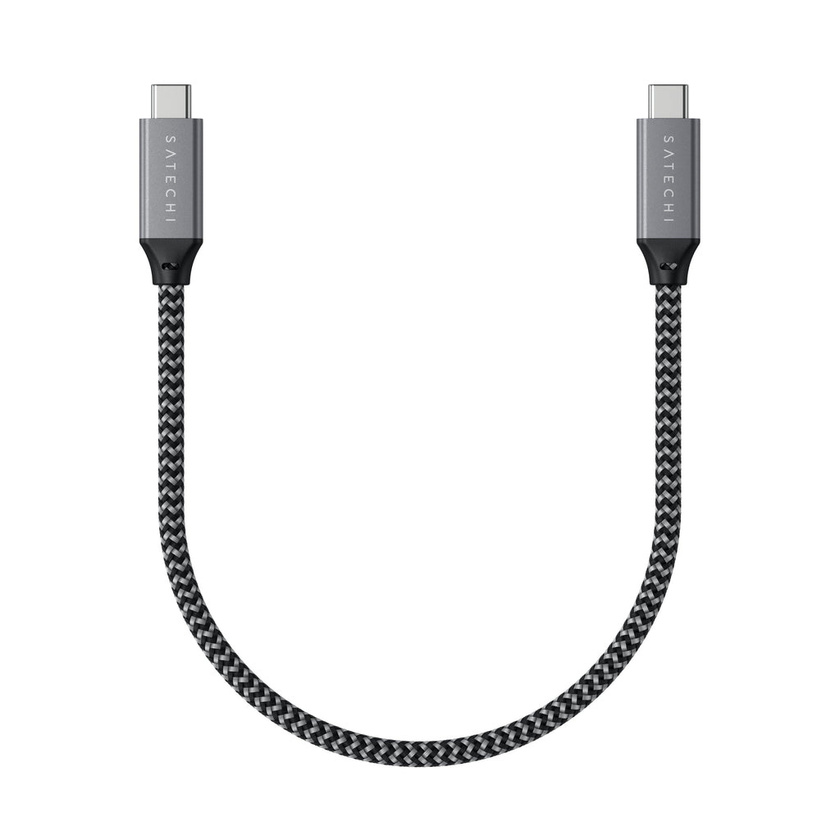 Satechi USB4 C-To-C Braided Cable 40 Gbps 80cm - Grey