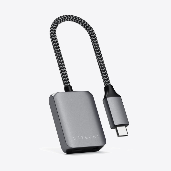 Satechi USB-C to 3.5mm Audio & PD Adapter - Space Grey