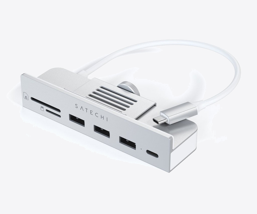 Satechi USB-C Clamp Hub за iMac 24inch Silver
