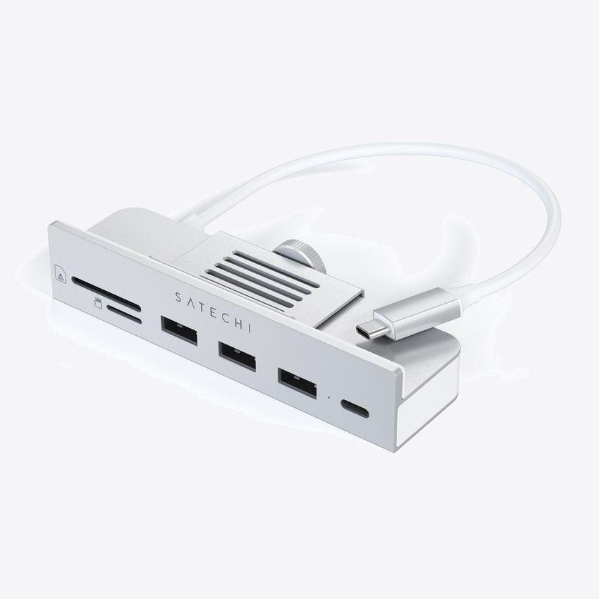 Satechi USB-C Clamp Hub за iMac 24inch Silver
