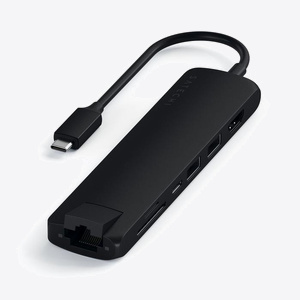 Satechi Aluminium Type-C Slim Multiport- Black