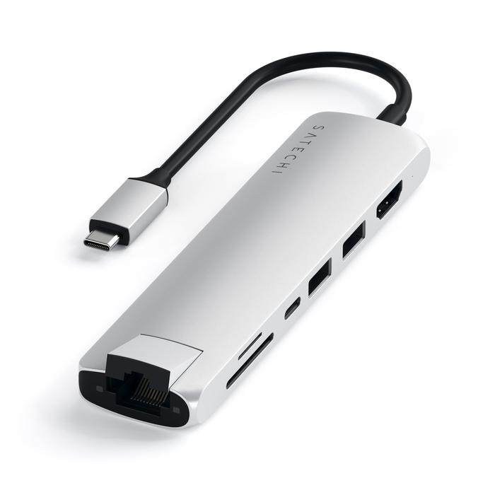 Satechi Aluminium Type-C Slim Multiport Silver