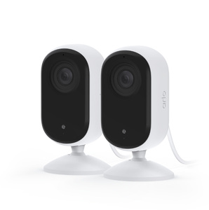 Arlo Essential (Gen.3) 2K Indoor Security Camera - 2 Camera Kit - White