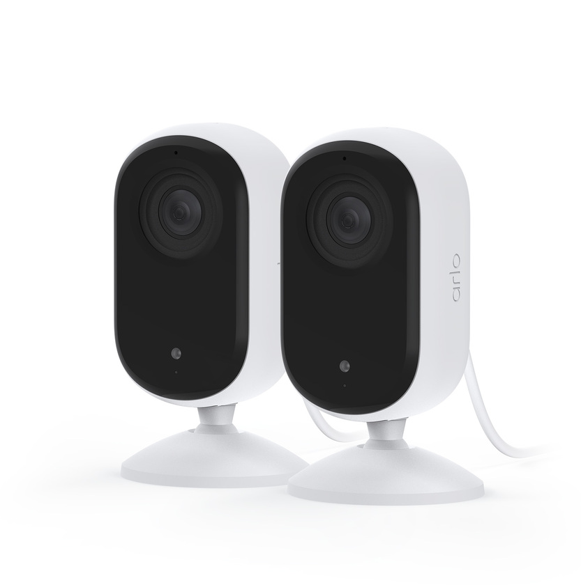 Arlo Essential (Gen.3) 2K Indoor Security Camera - 2 Camera Kit - White