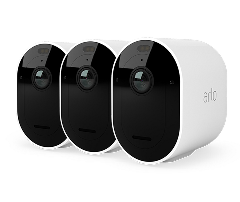 Arlo Pro 5 Outdoor Security Camera - 3 Camera Kit - White