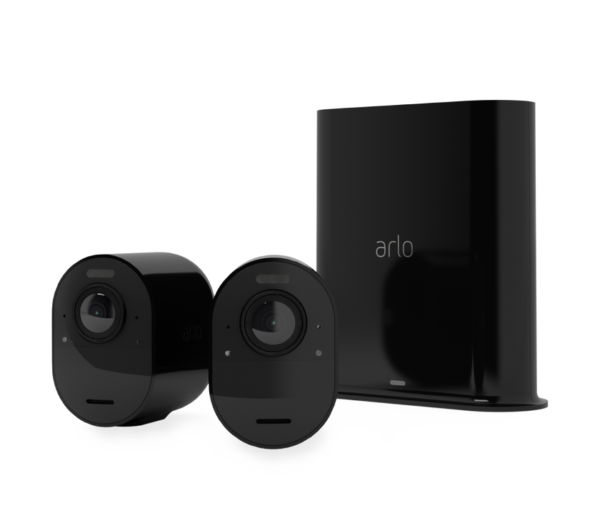 Arlo Ultra 2 Outdoor Security Camera 2 Camera Kit - Black