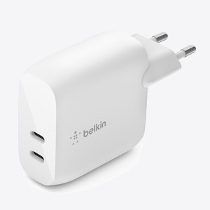 Belkin Dual USB-C PD Wall Charger 40W (2x20W) - White