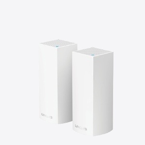Linksys Velop Intelligent Mesh Wi-fi System, Wi-Fi 5/802.11ac Tri-Band, 2-Pack White (AC4400)