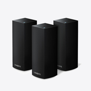 Linksys Velop Intelligent Mesh WiFi System, Tri-Band, 3-Pack Black (AC6600)