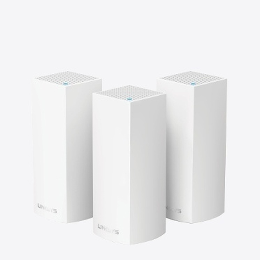 Linksys Velop Intelligent Mesh Wi-fi System, Wi-Fi 5/802.11ac Tri-Band, 3-Pack White (AC6600)