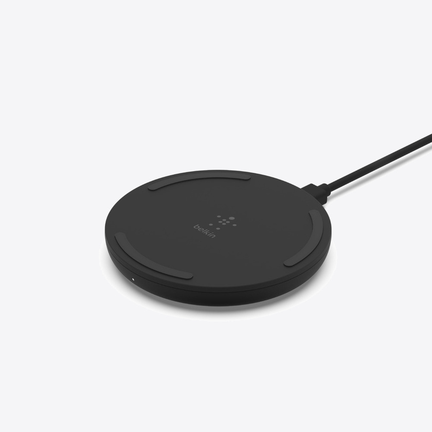 Belkin BOOST CHARGE 10W Wireless Charging Pad + QC 3.0 Wall Charger + Cable - Black