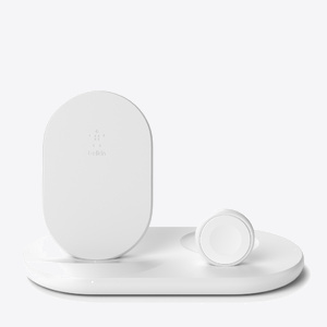 Belkin BOOST CHARGE 3-in-1 Wireless Charger for Apple Devices - White