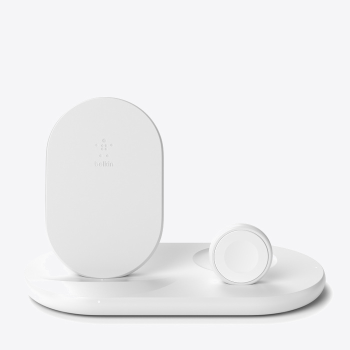 Belkin BOOST CHARGE 3-in-1 Wireless Charger for Apple Devices - White