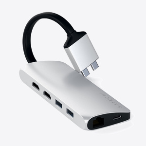 Satechi Type-C Dual Multimedia Adapter Silver