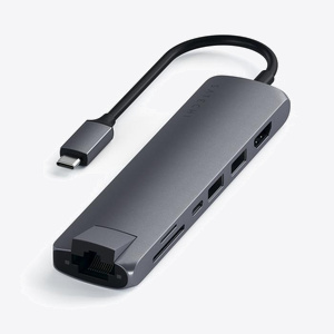 Satechi Aluminium Type-C Slim Multiport Space Gray