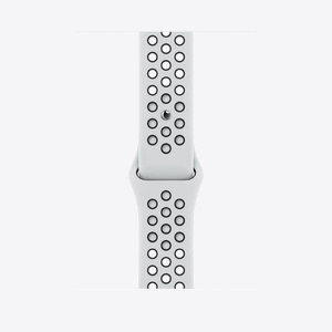 Apple Watch Nike Pure Platinum/Black Sport Band Regular 45mm