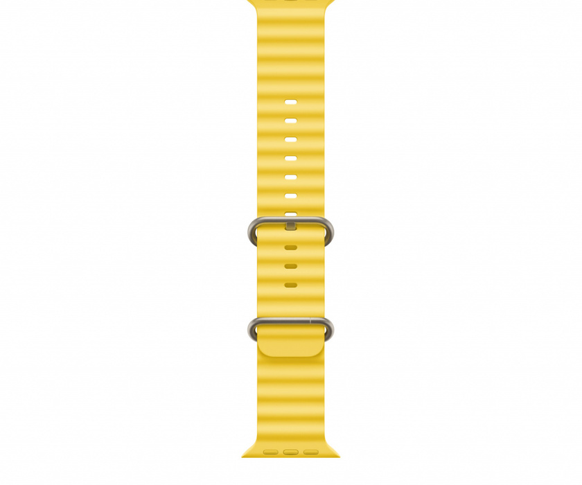 Apple Watch Ultra GPS + Cellular, 49mm Titanium Case with Yellow Ocean Band