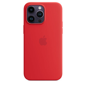 Apple iPhone 14 Pro Max Silicone Case with MagSafe - Red