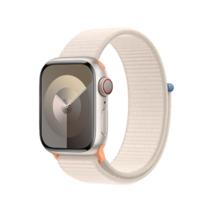 Apple Watch Series 9 Cellular 41mm Starlight Alu Case w Starlight Sport Loop