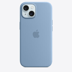 Apple iPhone 15 Silicone Case w MagSafe - Winter Blue