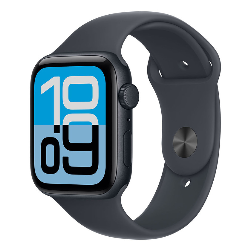 Apple Watch SE 3 GPS 44mm Midnight Aluminium Case with Midnight Sport Band - M/L