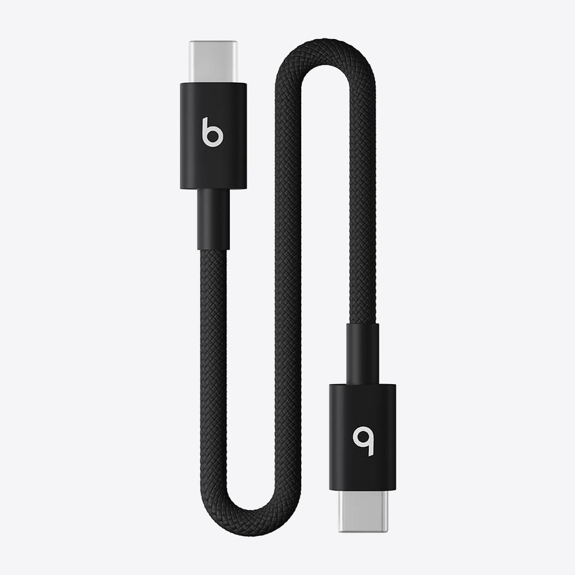 Beats USB-C to USB-C Woven Short Cable (20 cm) - Bolt Black