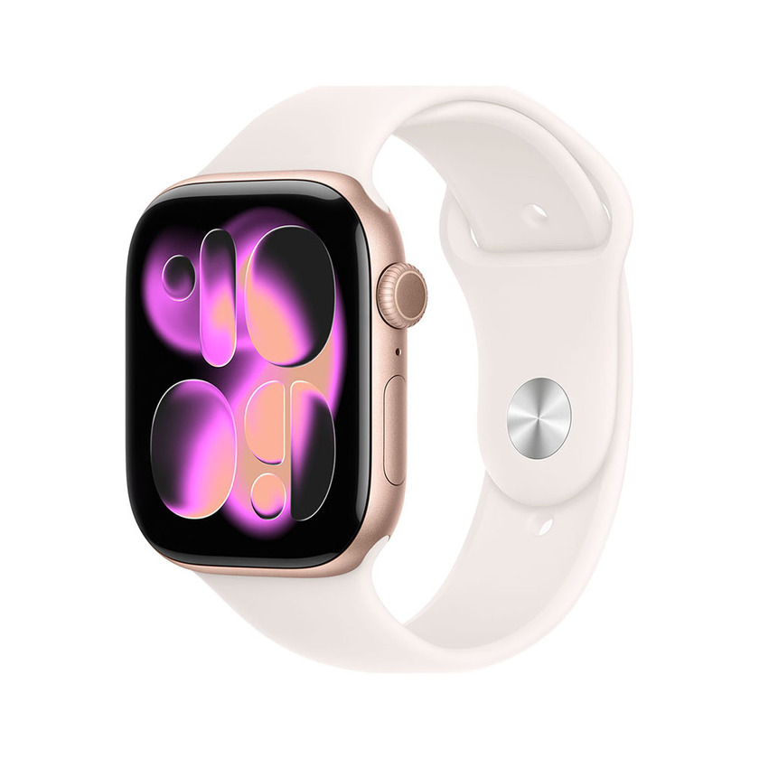 Apple Watch S11 Cellular 42mm Rose Gold Aluminium Case with Light Blush Sport Band - S/M