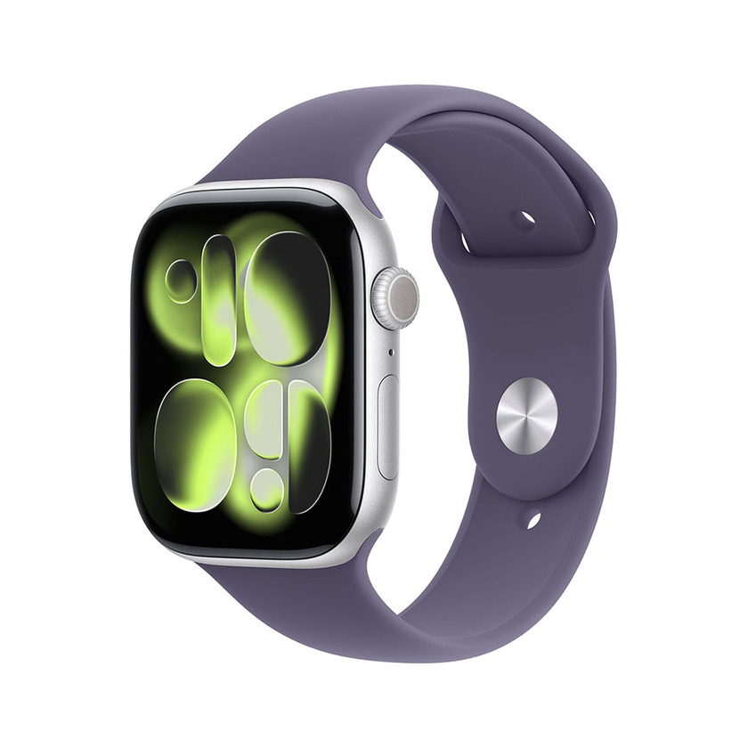Apple Watch S11 Cellular 42mm Silver Aluminium Case with Purple Fog Sport Band - M/L