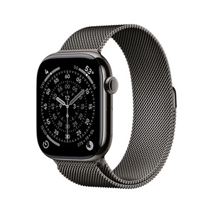 Apple Watch S11 Cellular 42mm Slate Titanium Case with Slate Milanese Loop