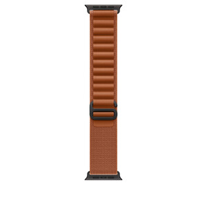 Apple Watch 49mm Loop: Terra Cotta Alpine Loop - Large - Black Titanium Finish