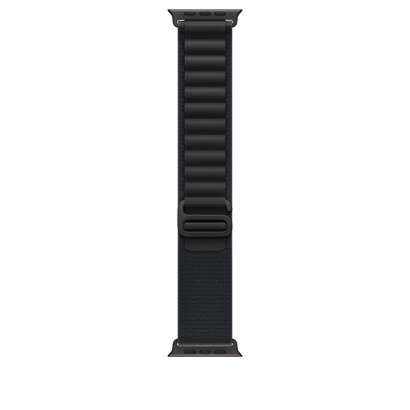 Apple Watch 49mm Loop: Black Alpine Loop - Medium - Black Titanium Finish