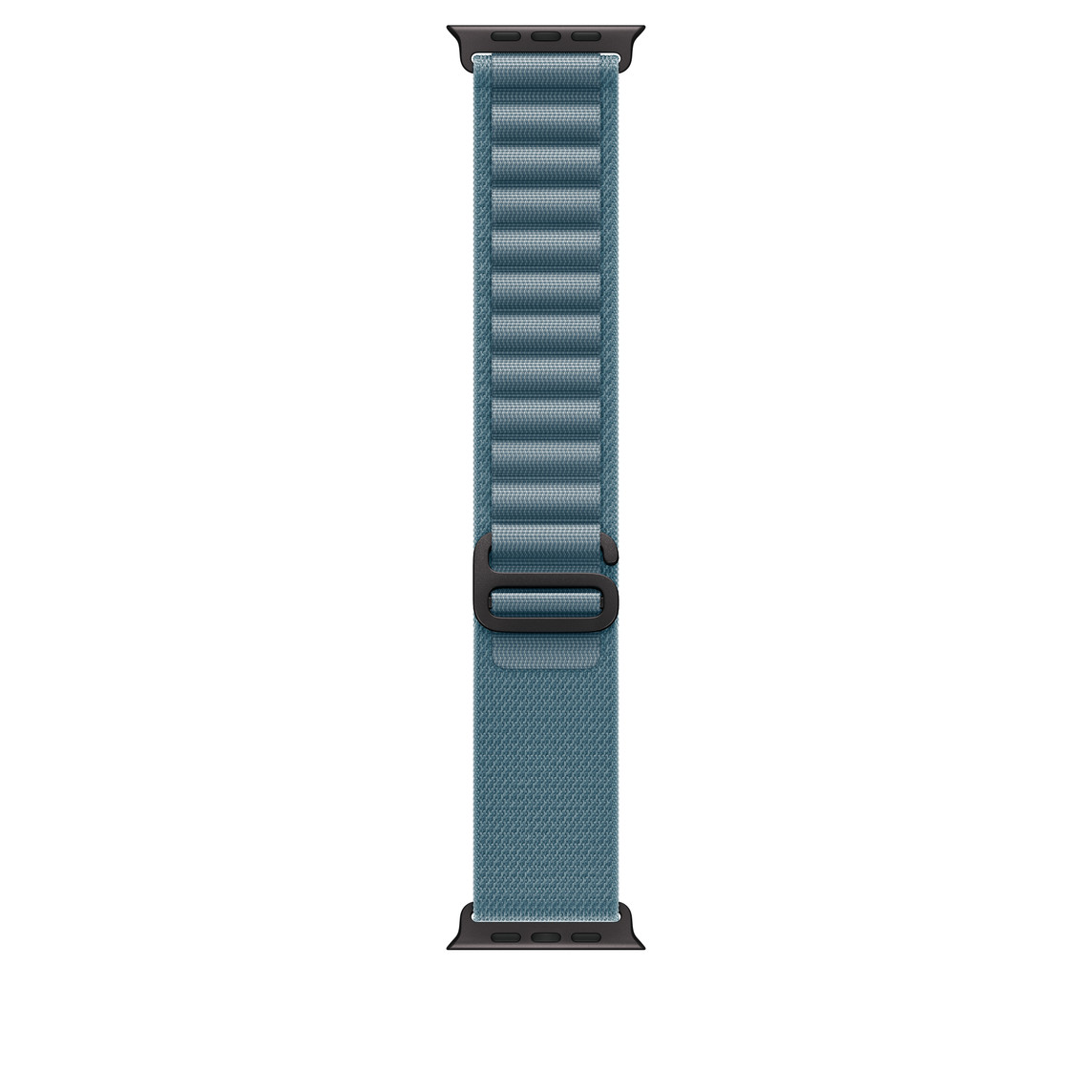 Apple Watch 49mm Loop: Light Blue Alpine Loop - Medium - Black Titanium Finish