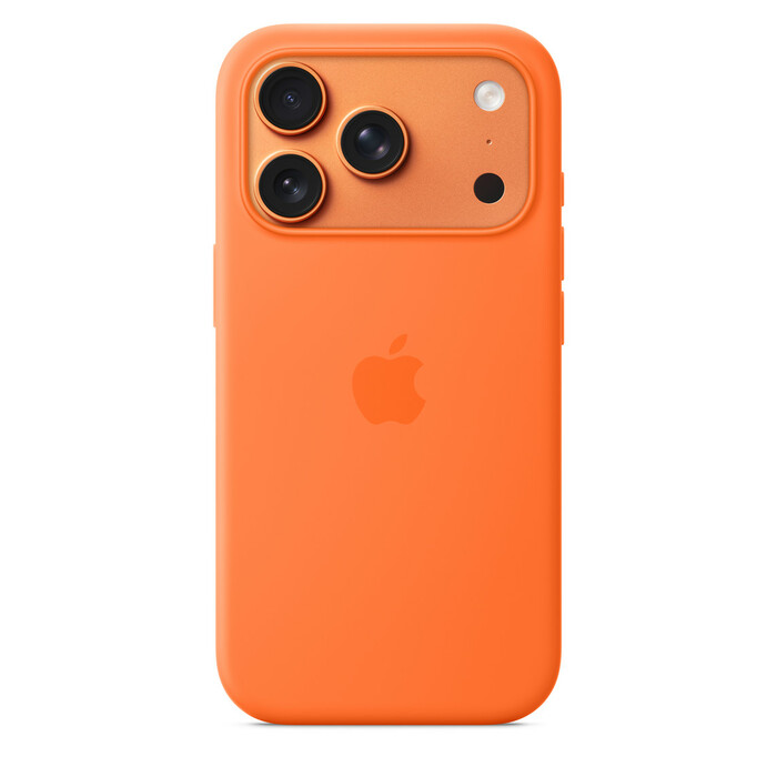 Apple iPhone 17 Pro Silicone Case with MagSafe – Orange