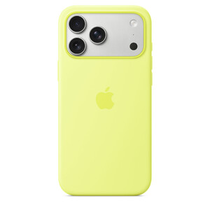 Apple iPhone 17 Pro Max Silicone Case with MagSafe – Neon Yellow