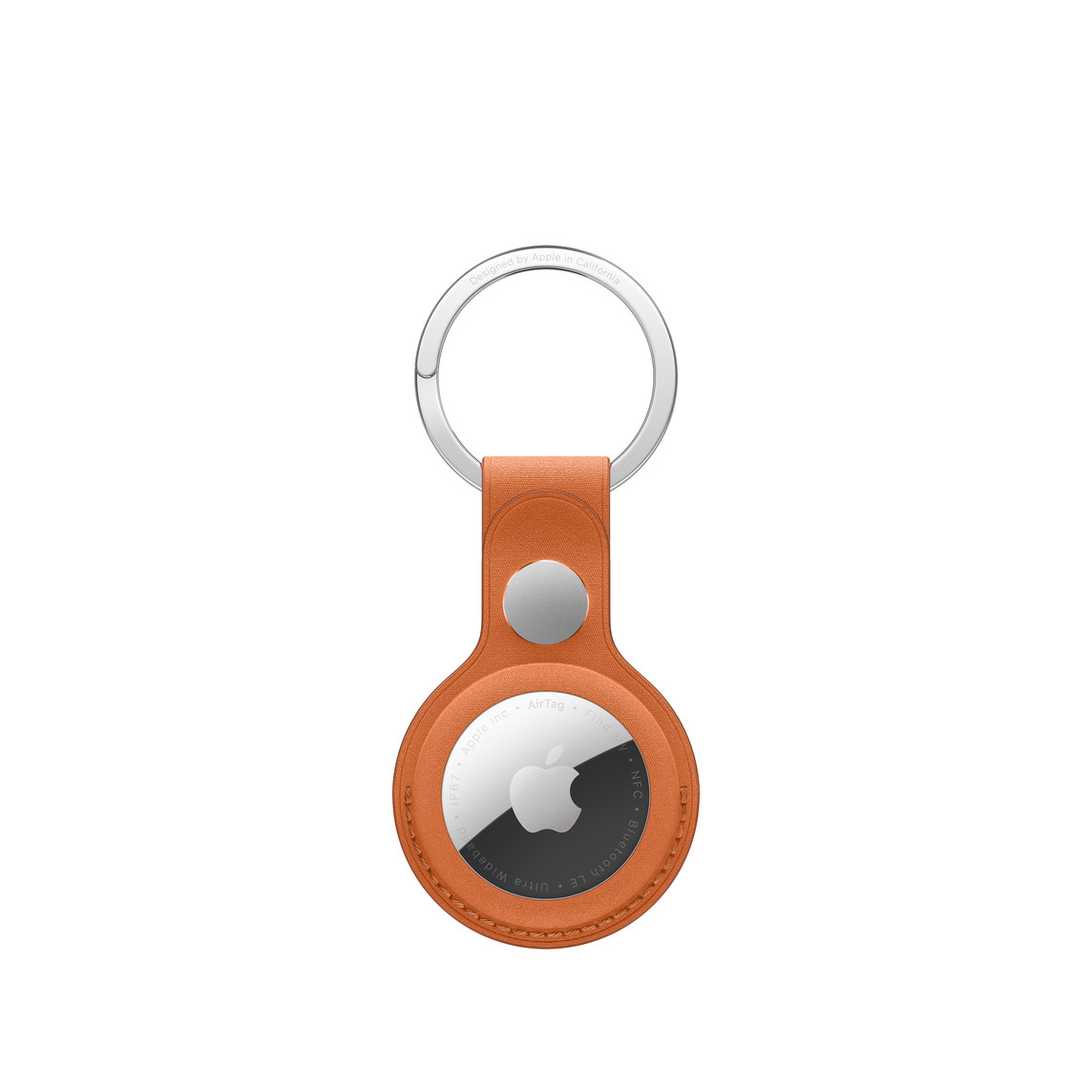 Apple AirTag FineWoven Key Ring - Fox Orange